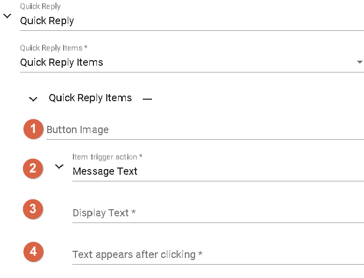 DMflow Quick Replies Display