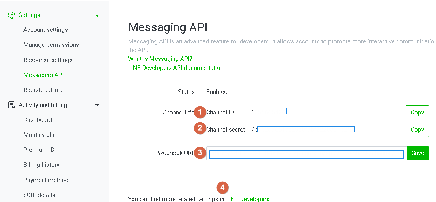 DMflow integrate with LINE