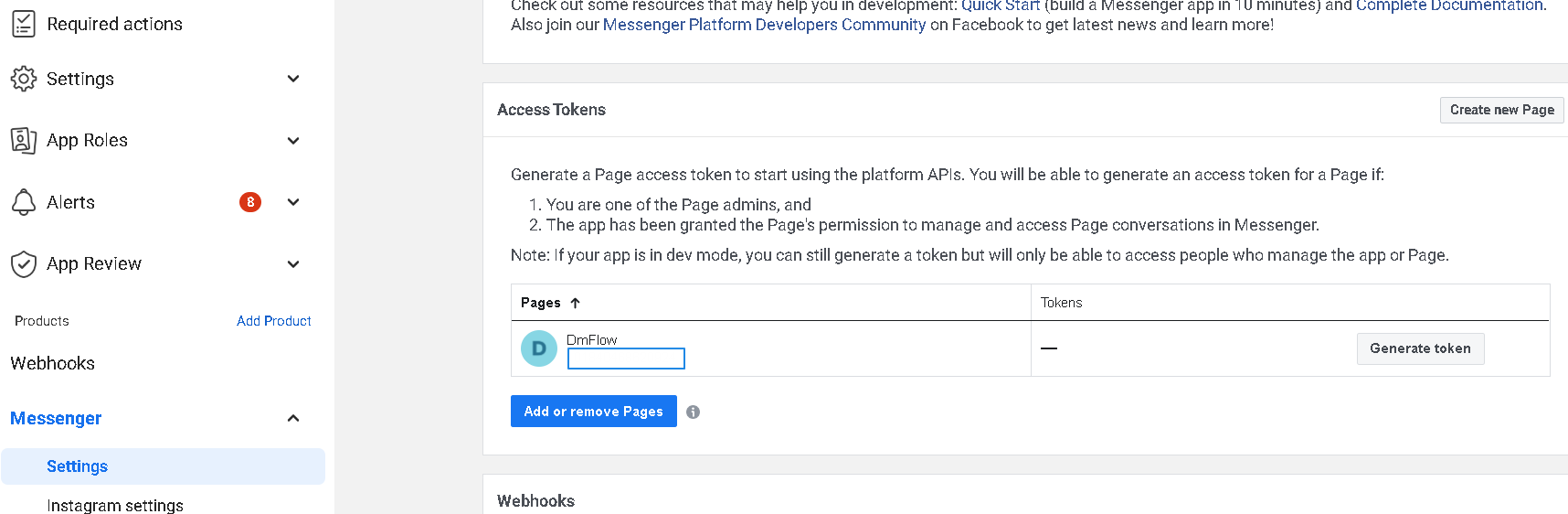 DMflow Integration with Messenger